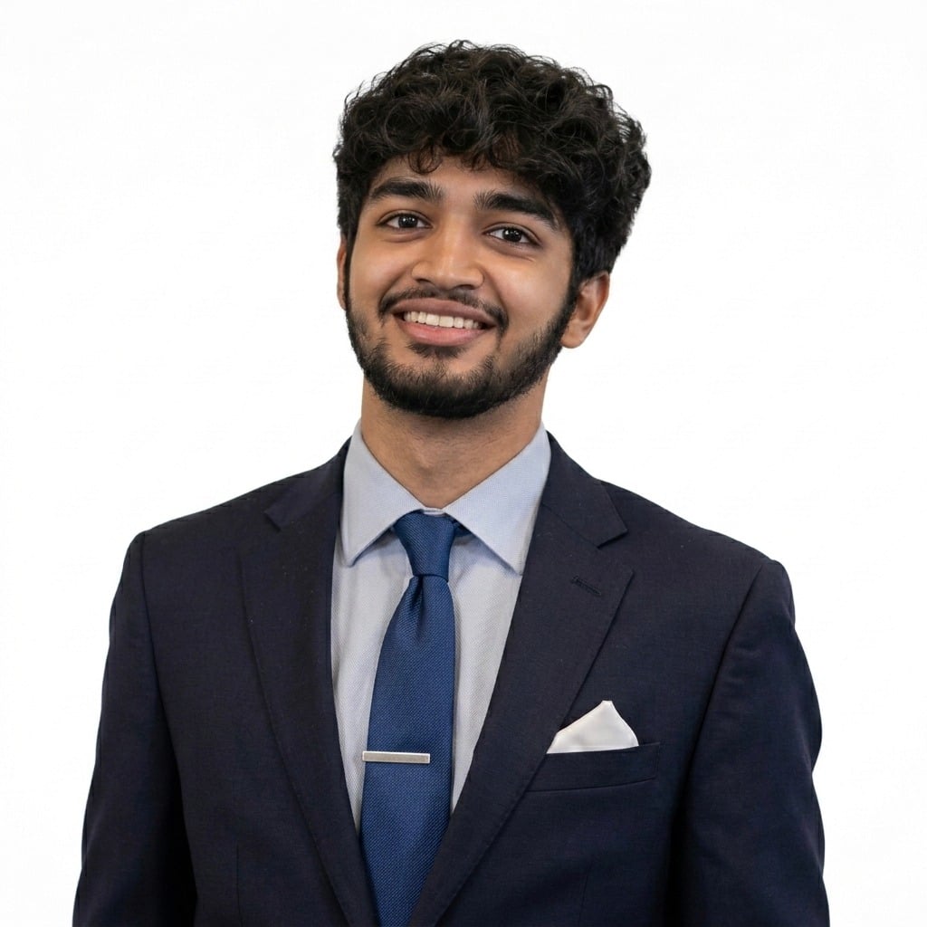 Portrait of Neel Bhogle, co-founder of Aurigen