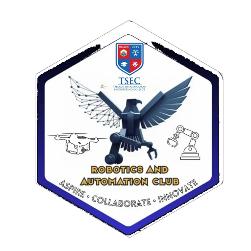 Robotics and Automation Club logo with Thakur Shyamnarayan Engineering College mark